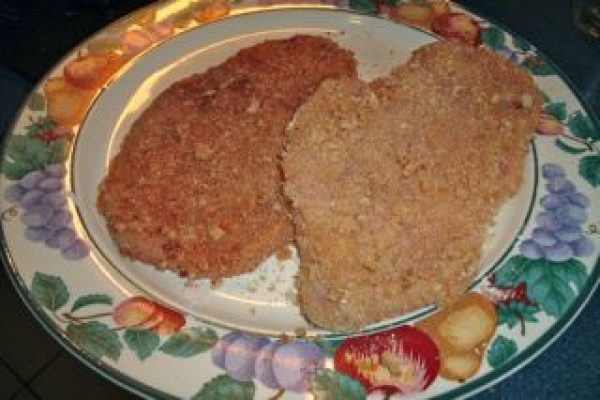 uncooked schnitzel