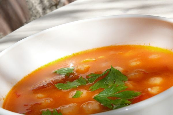 Chorizo and chickpea soup