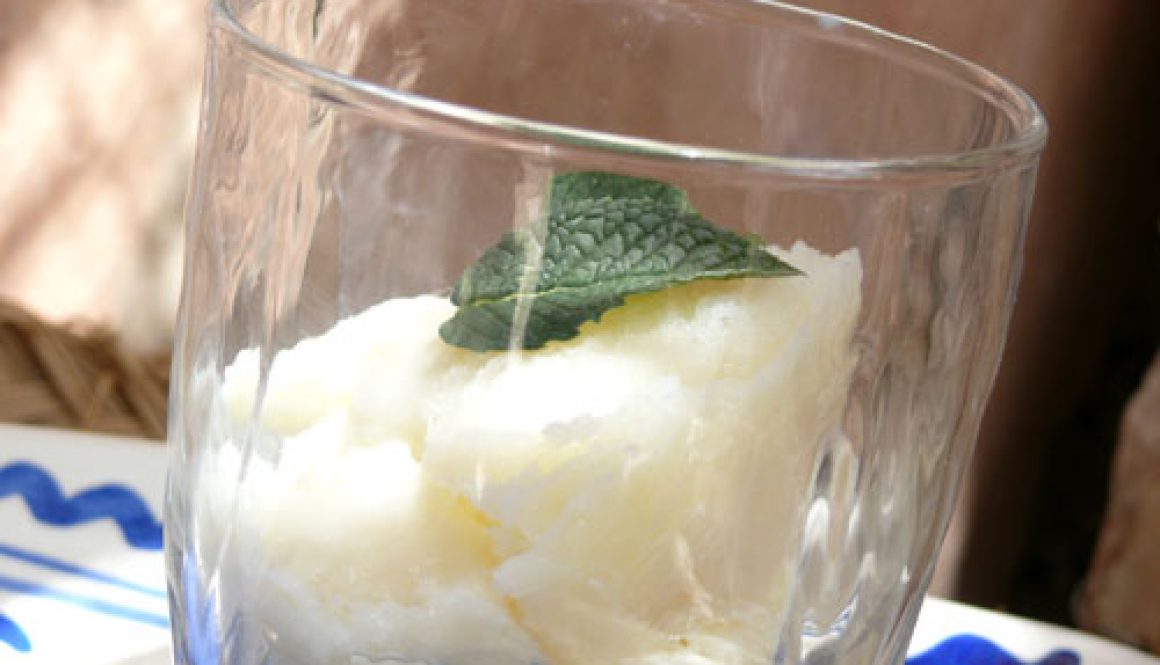 lemon sorbet