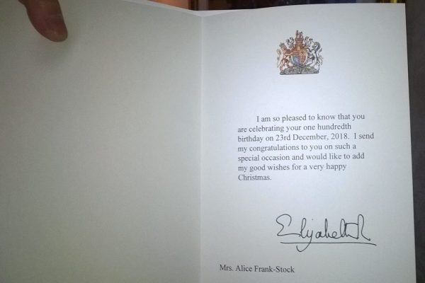 Alice's 100th Birthday